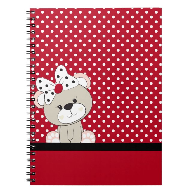 cute teddy bear notebook (Front)