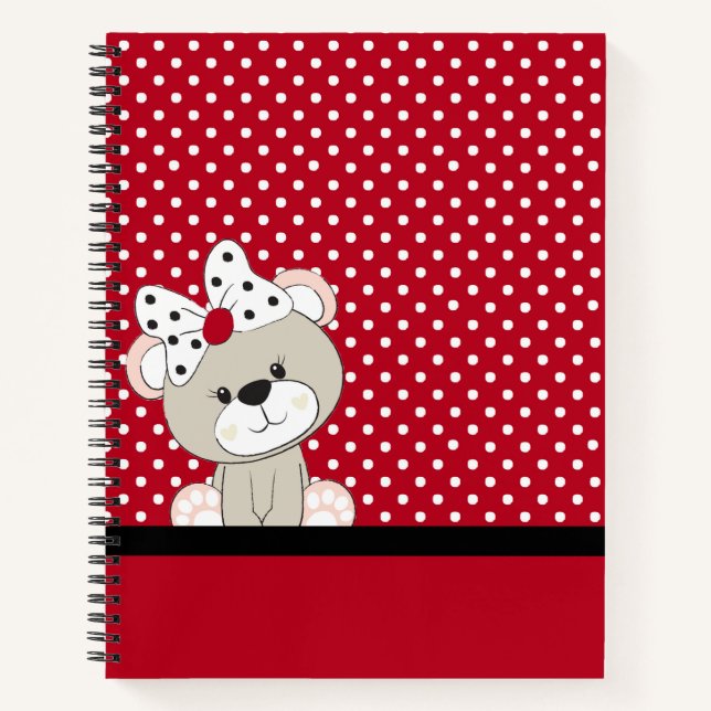 cute teddy bear notebook (Front)