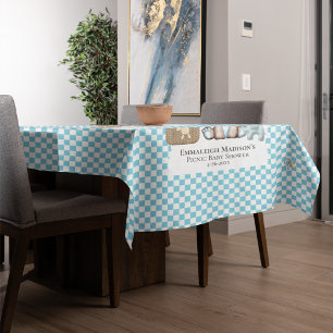Cute Teddy Bear Picnic Baby Shower Tablecloth