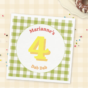 Cute Teddy Bear Picnic Birthday Party Paper Napkin