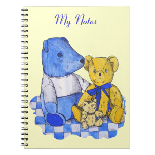 cute teddy bear picture notebook