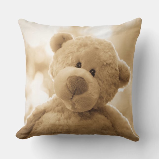 Cute Teddy Bear Pillow | Poetry on the Back (Front)
