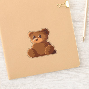 Cute teddy bear sticker