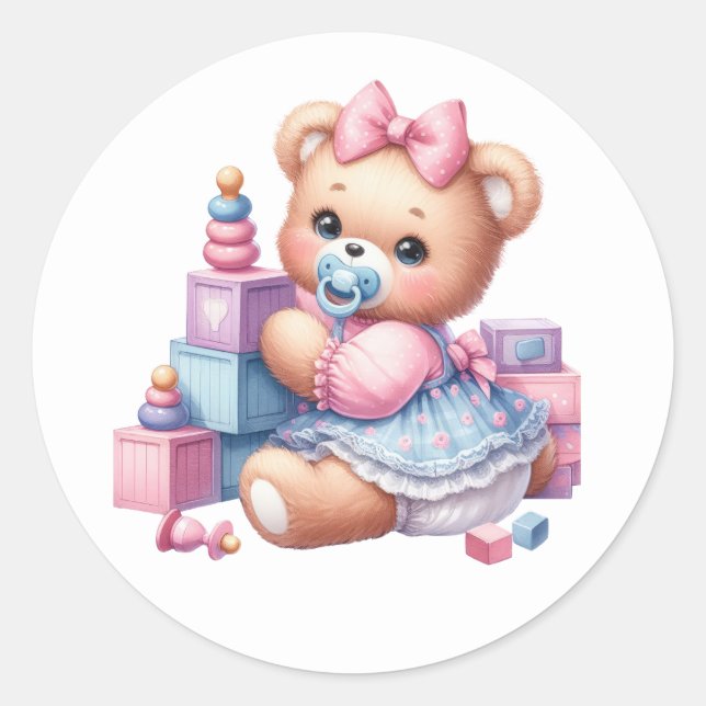 Cute Teddy bear Stickers (Front)