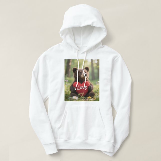 Cute teddy bear sweatshirt (Design Front)