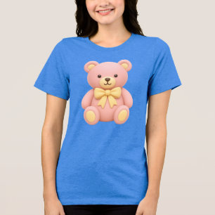 Cute Teddy Bear T-Shirt – Adorable Bear Lover Desi Tri-Blend Shirt