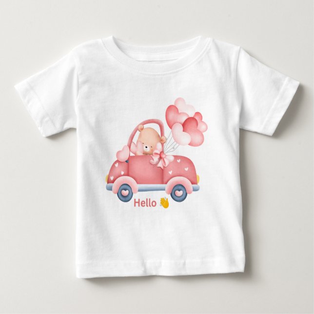Cute teddy bear t shirt for kids  (Front)