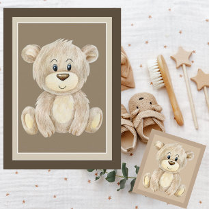 Cute Teddy Bear Thank You Card