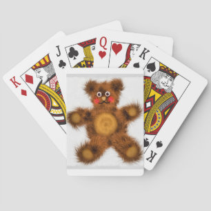 Cute Teddy Bear Toy Children Baby Shower Playing Cards
