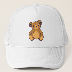 Cute teddy bear trucker hat
