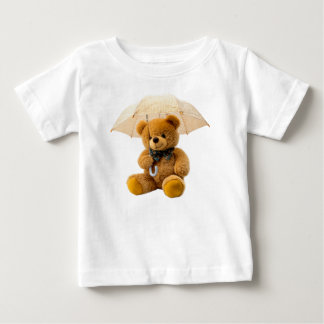 Cute Teddy Bear with Umbrella Baby T-Shirt