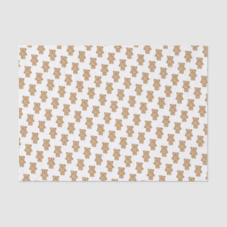 Cute Teddy Bears Pattern Tissue Paper