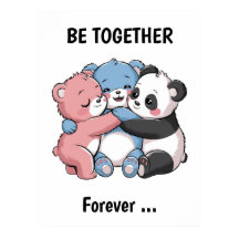 Cute Teddy Bears with Panda