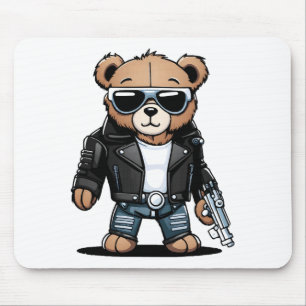 Cute Teddy Memes Mouse Pad