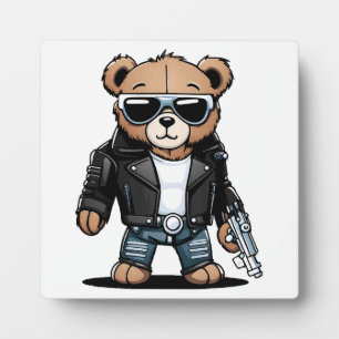 Cute Teddy Memes Plaque