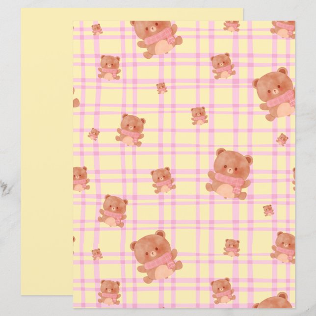 Cute Teddy print (Front/Back)