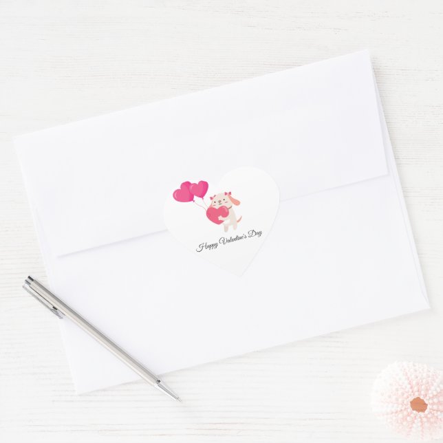 Cute Teddy Valentine's Day Stickers  (Envelope)
