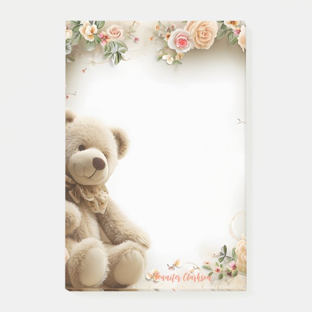 Cute Tedyy Bear 5.5" x 6" Notepad - 40 pages (Front)