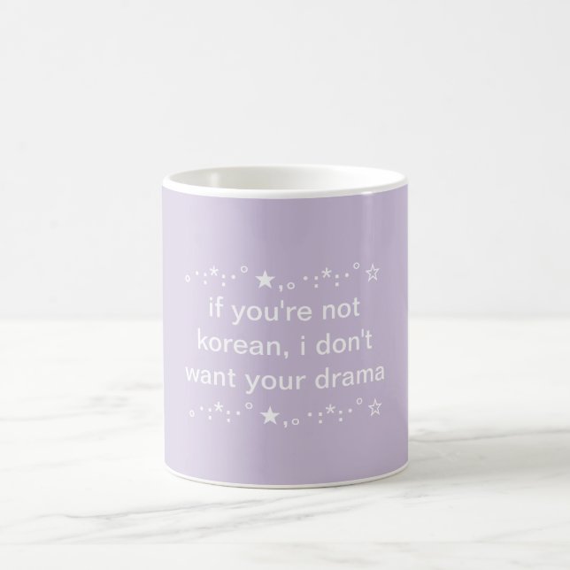Cute Teen Aesthetic Kpop & Kdrama Coffee Mug (Center)