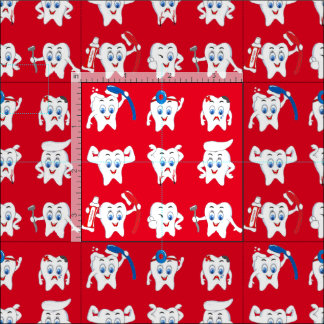 Cute Teeth Fabric