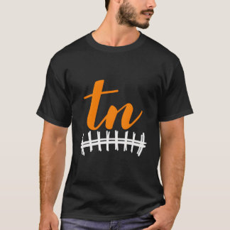 Cute Tennessee State Initials Tn Gift Cheer Fan T-Shirt