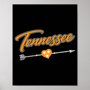 Cute Tennessee Tn Gift Tn Vintage Men Womens Love Poster