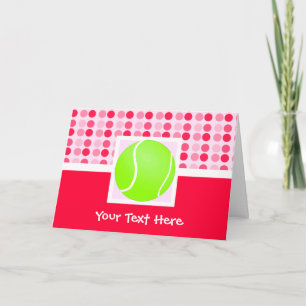 Cute Tennis Ball Card