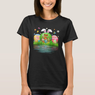 Cute Tennis Ball Egg Bunny Ears Happy Easter Day M T-Shirt
