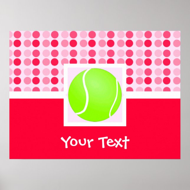 Cute Tennis Ball Poster (Front)