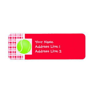 Cute Tennis Ball Return Address Label