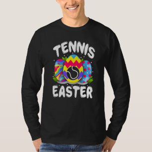 Cute Tennis  Bunny Egg Tennis Player Easter Day T-Shirt