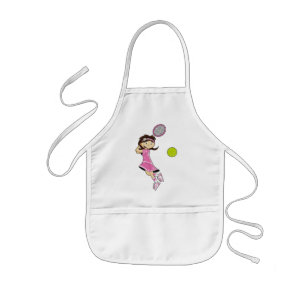Cute Tennis Girl Apron