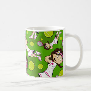 Cute Tennis Girl Mug