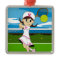 Cute Tennis Girl Ornament