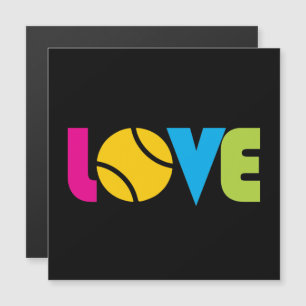 Cute Tennis  LOVE - magnetic card