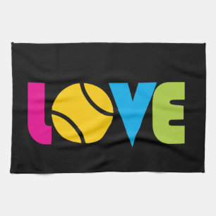 Cute Tennis LOVE - Tea Towel