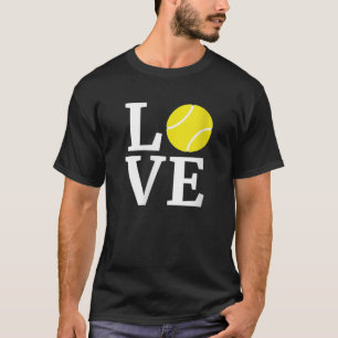 Cute Tennis Lovers Present I Love Tennis Apparel T-Shirt