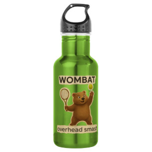 Cute Tennis Wombat Design-Funny Australian Animal 532 Ml Water Bottle