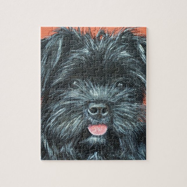 Cute Terrier Dog Painting Jigsaw Puzzle (Vertical)