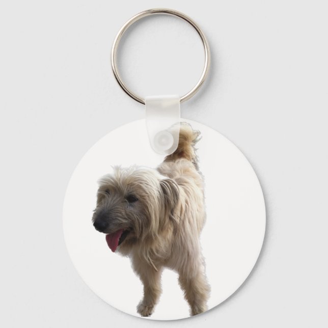 Cute Terrier Key Ring (Front)