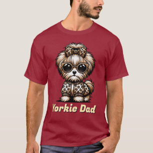 Cute Terrier Yorkshire 'Yorkie Dad' T-Shirt