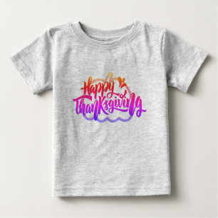 Cute Text on pumpkin for Thanksgiving  Baby T-Shirt