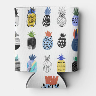 Cute textured pineapples, vintage collection. can cooler