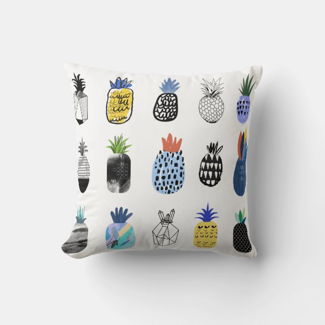 Cute textured pineapples, vintage collection. cushion (Front)