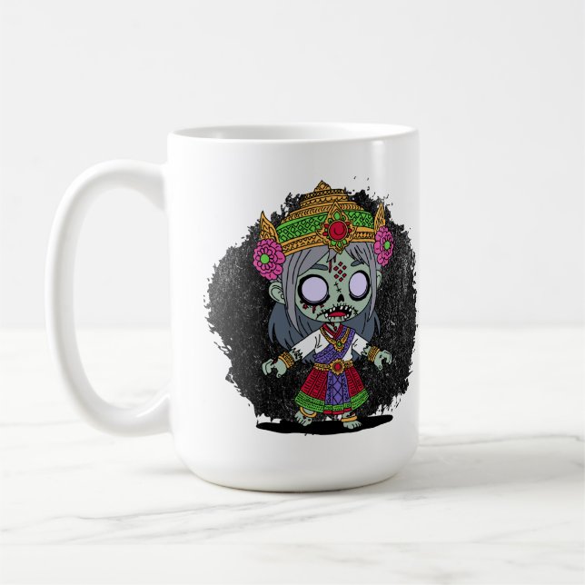Cute Thai Zombie Coffee Mug (Left)