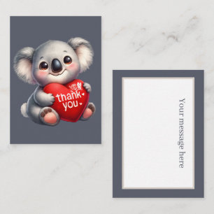 Cute thank you add message Koala bear Card