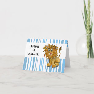 Cute Thank You Card Lion