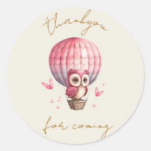 Cute Thank You Classic Round Sticker