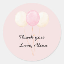 Cute Thank You Sticker – Birthday Party Favour Tha
