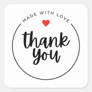 Cute Thank You Sticker   Small Business Packaging